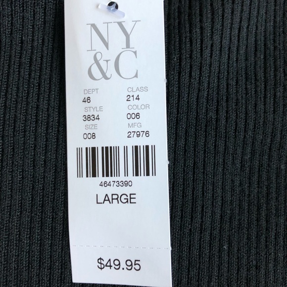 Black Ribbed Sweater - Picture 3 of 3